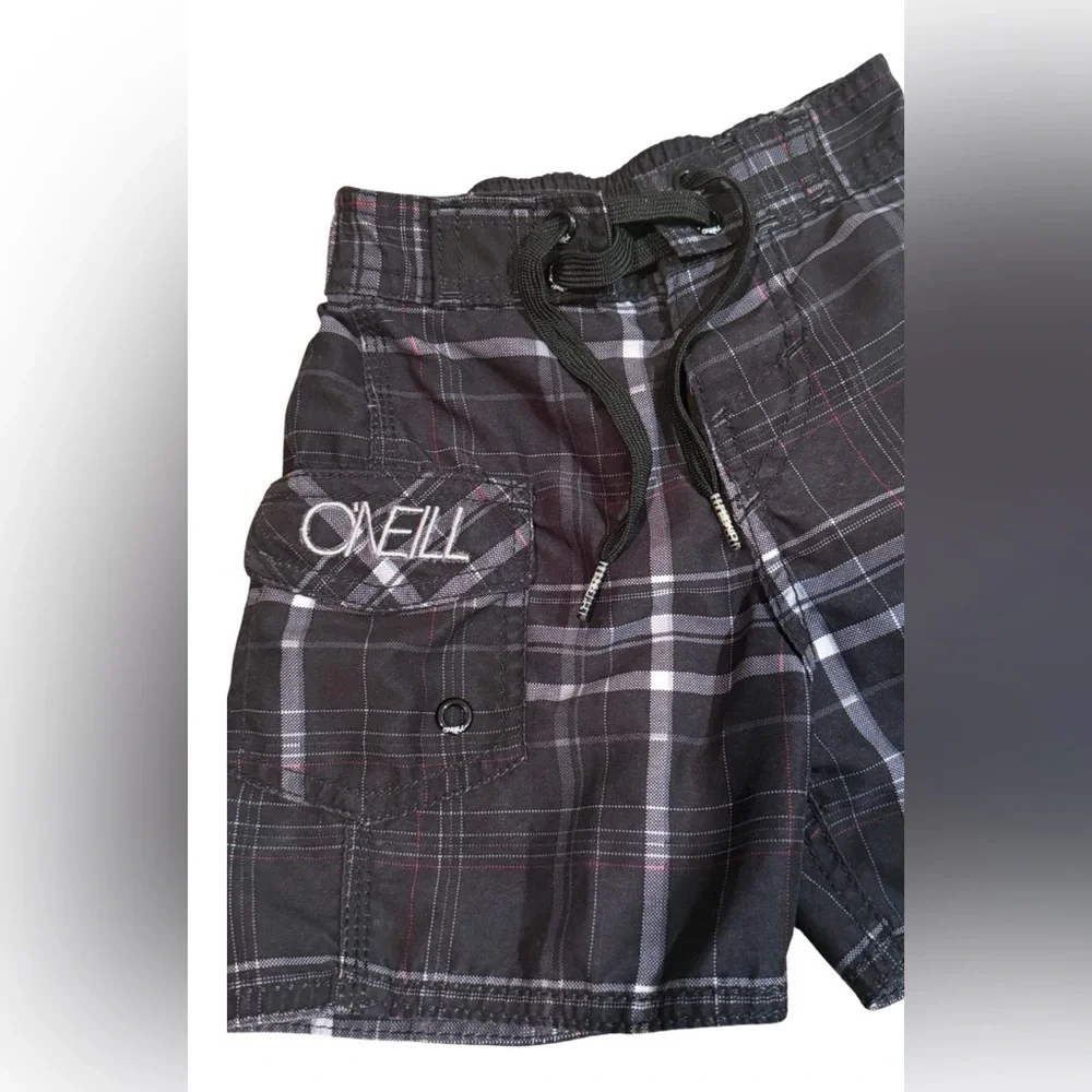 O’Neill Toddler Boys Plaid swim trunks
